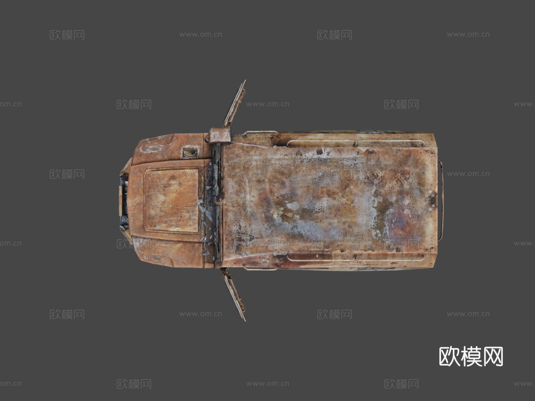 损毁的GAZ虎式su模型