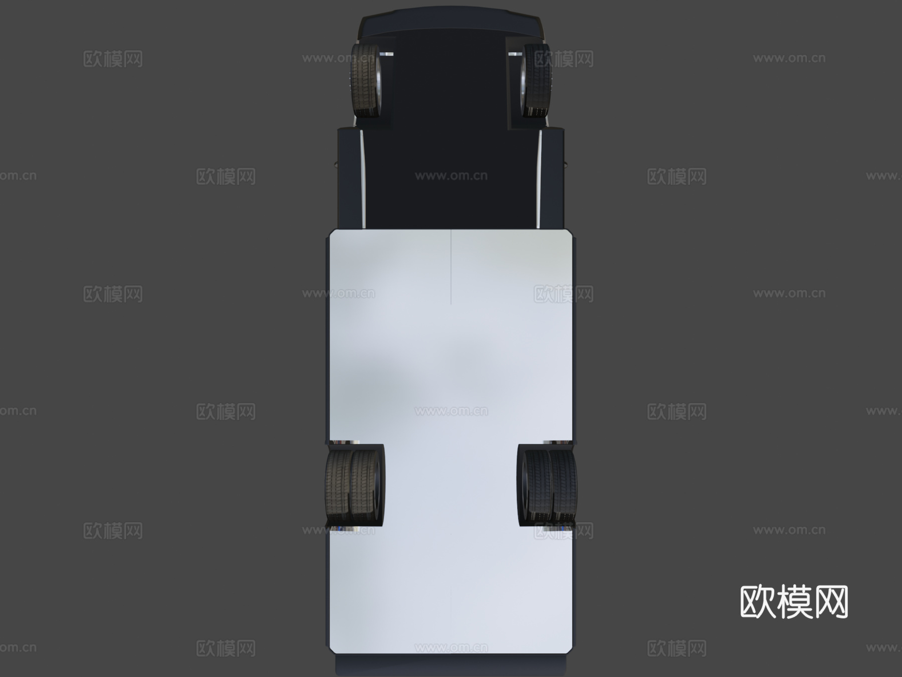 美国救护车低多边形su模型