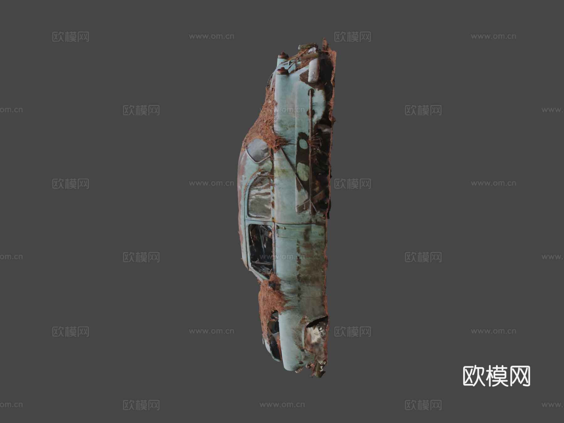 松针汽车原始扫描su模型