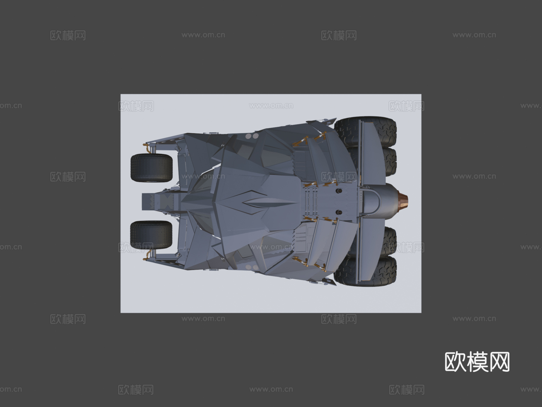 蝙蝠车翻滚者蝙蝠侠汽车su模型