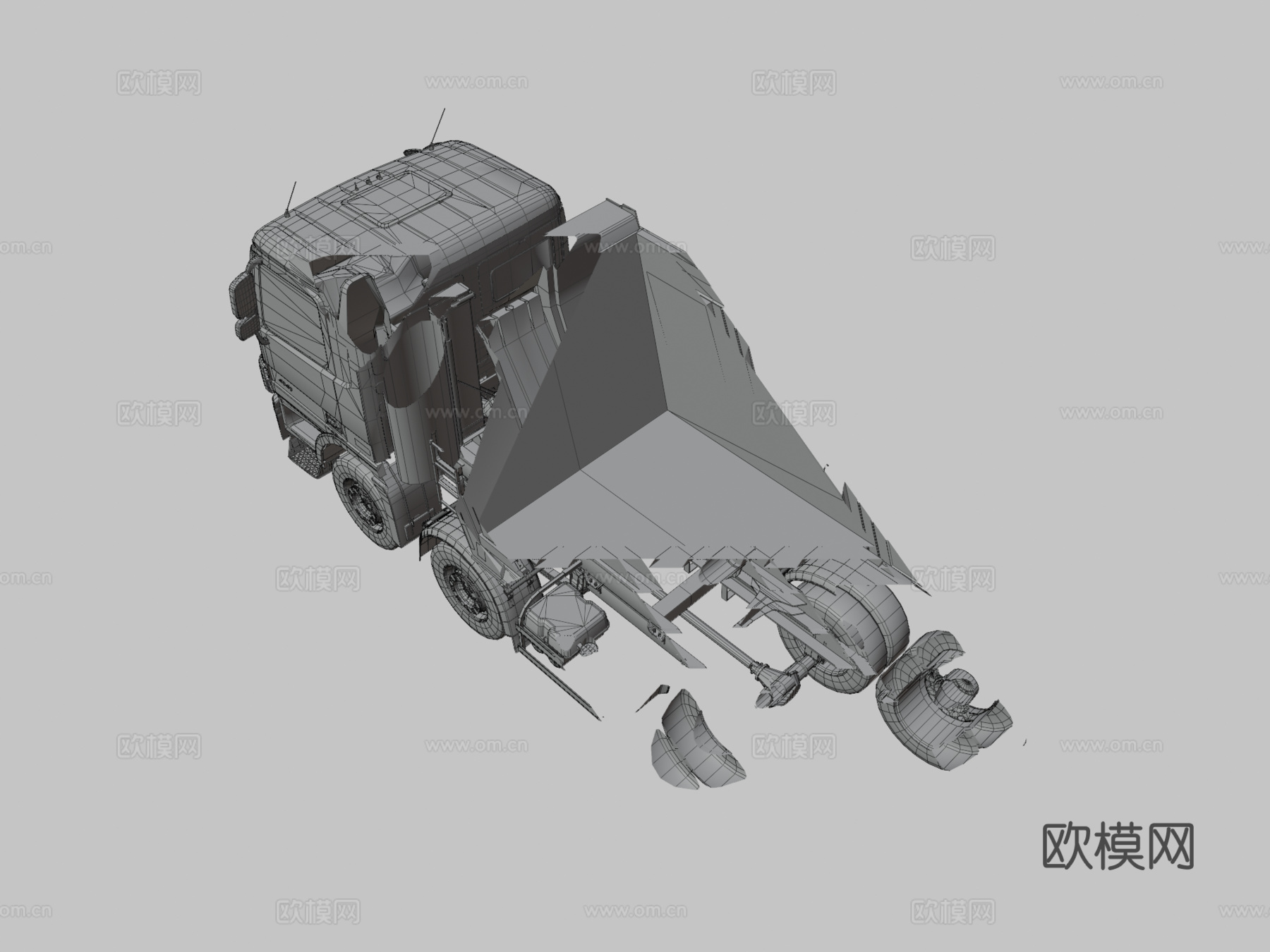 梅赛德斯奔驰Actros MP3 4141索赔su模型