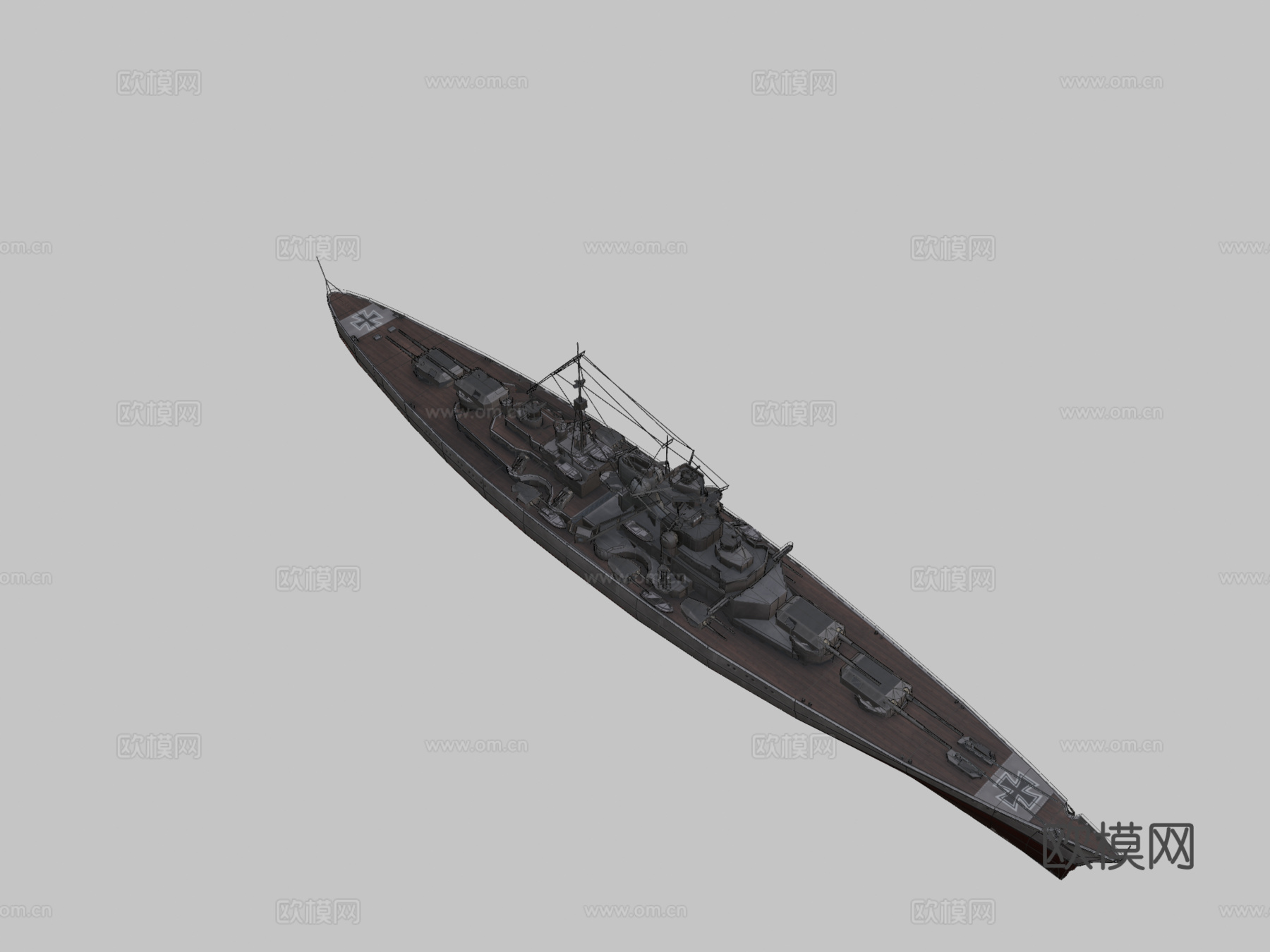 俾斯麦号su模型