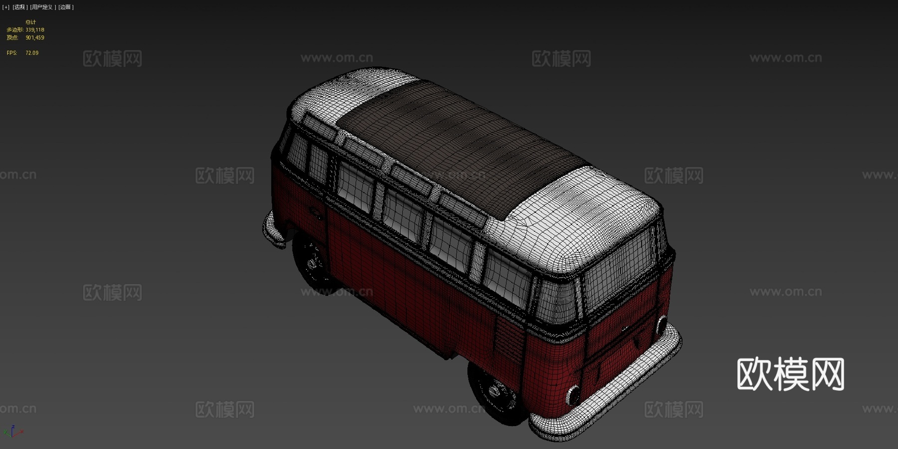 大众巴士su模型