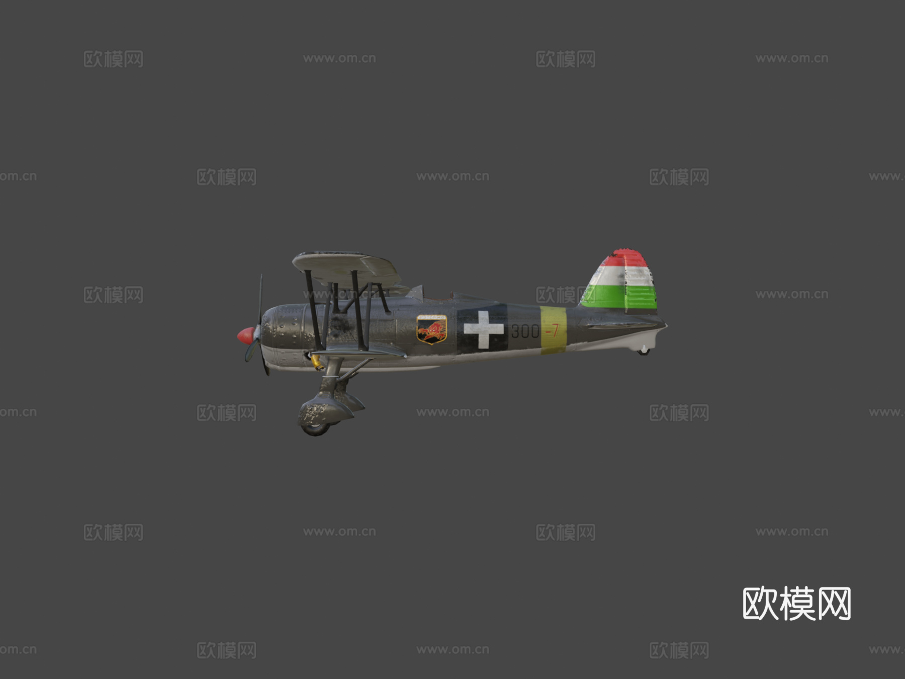 菲亚特CR42猎鹰意大利航空su模型