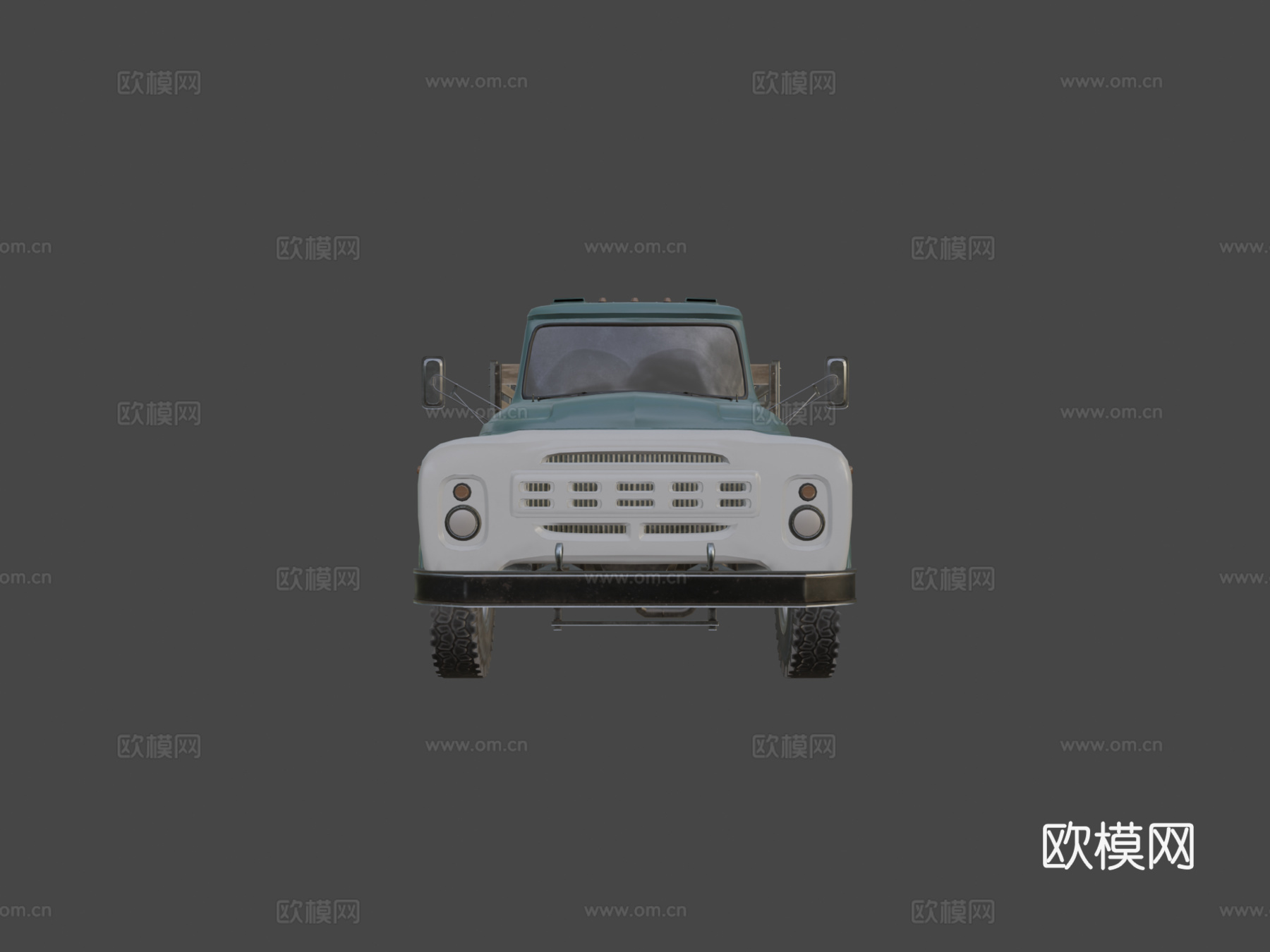 ZIL 130车身低多边形su模型