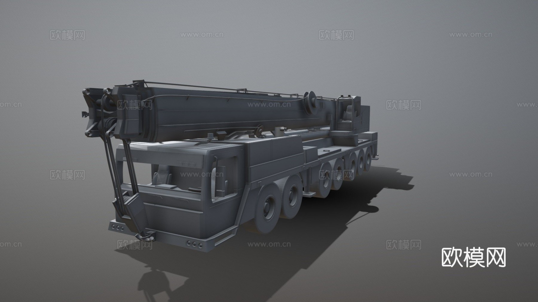 移动起重机su模型