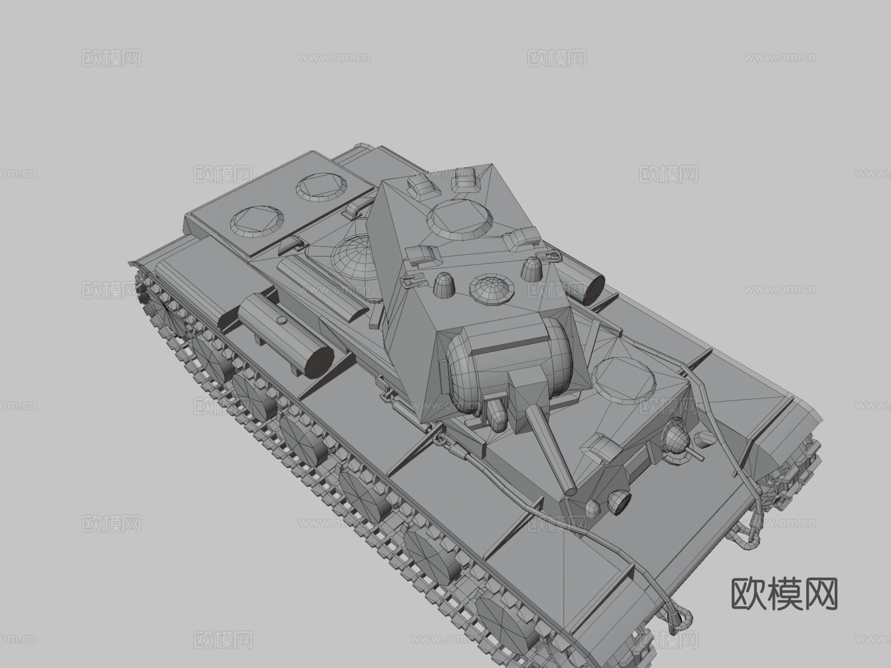 俄罗斯坦克KV8su模型
