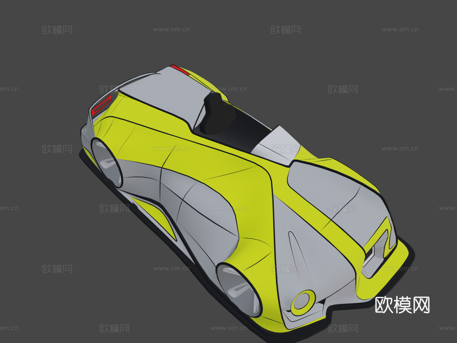 不对称汽车 VR 研究su模型su模型