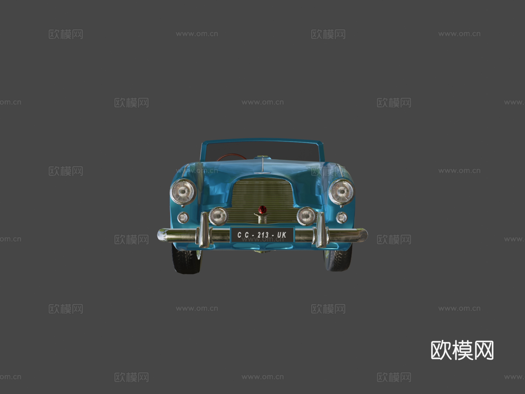 阿斯顿·马丁DB24敞篷1955进行中su模型