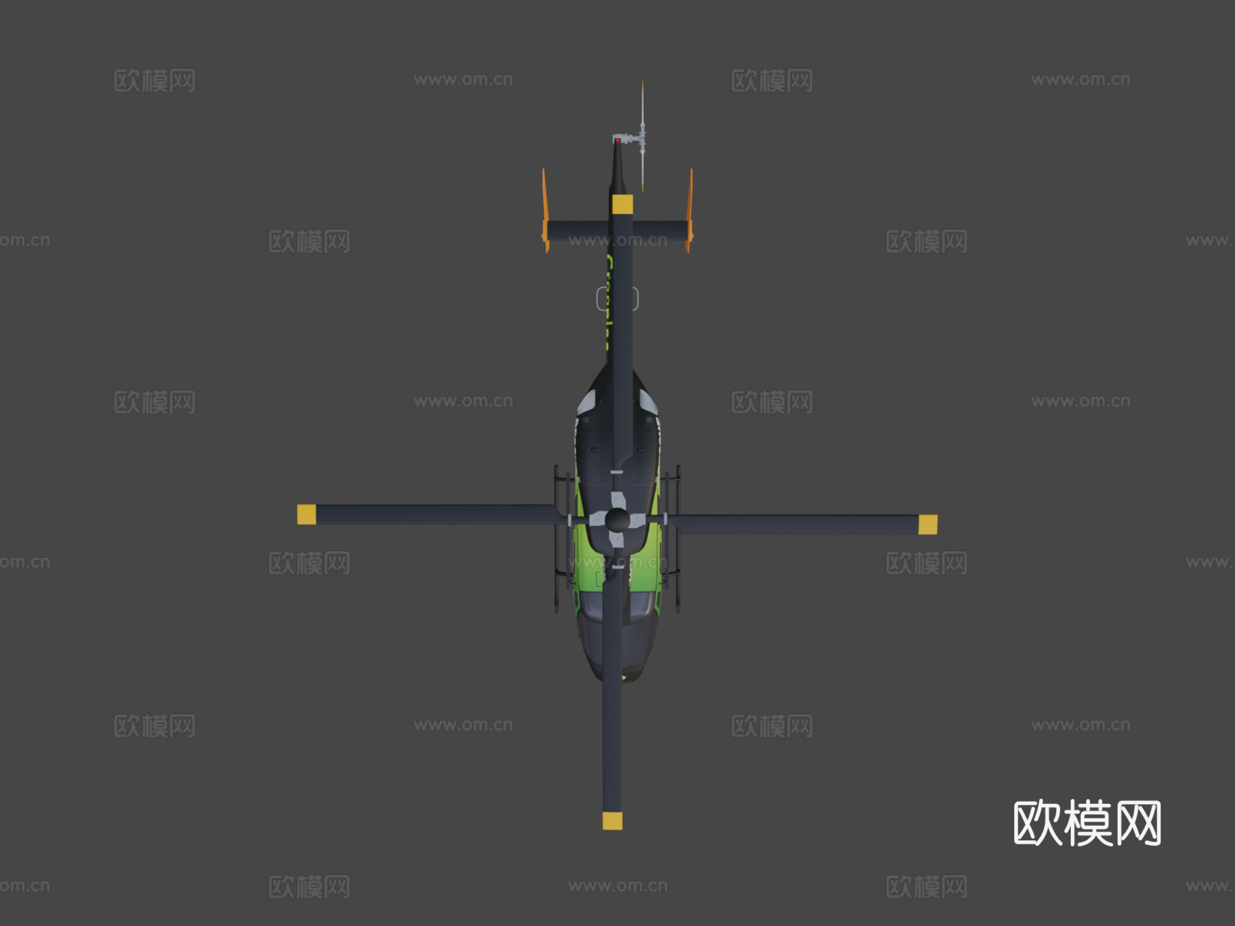 格林利救援直升机su模型