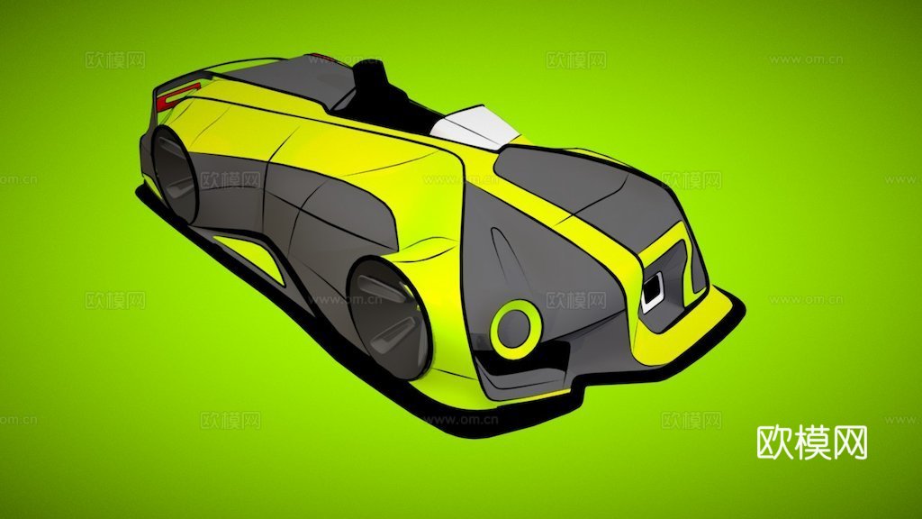 不对称汽车 VR 研究su模型su模型
