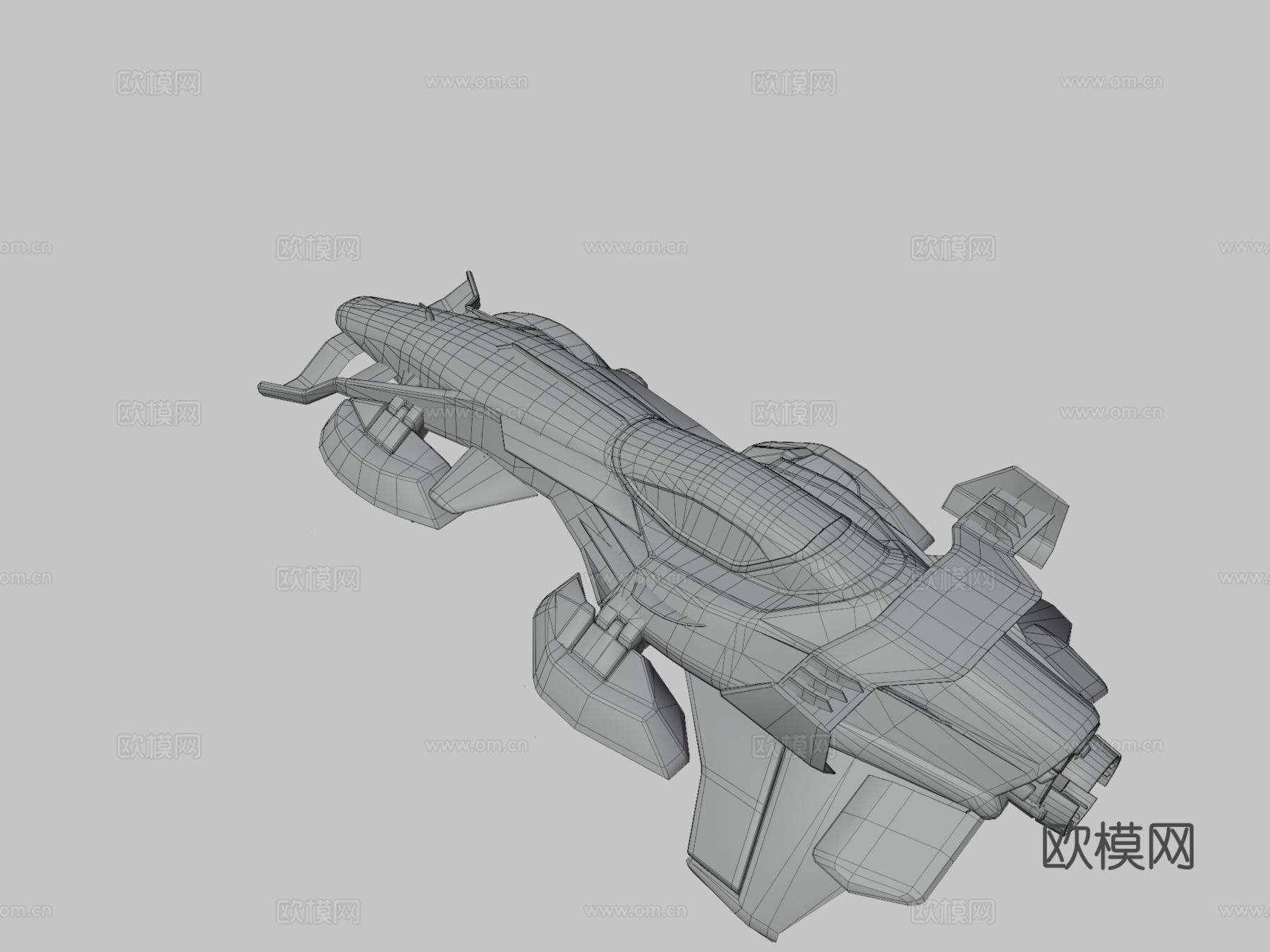 SSR太空船竞速su模型