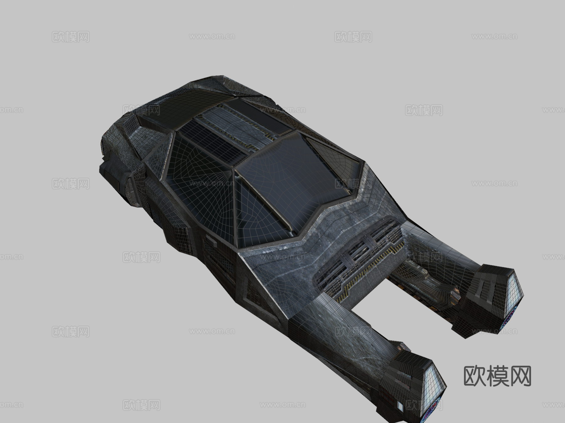 赛博朋克异世界警察拦截器su模型