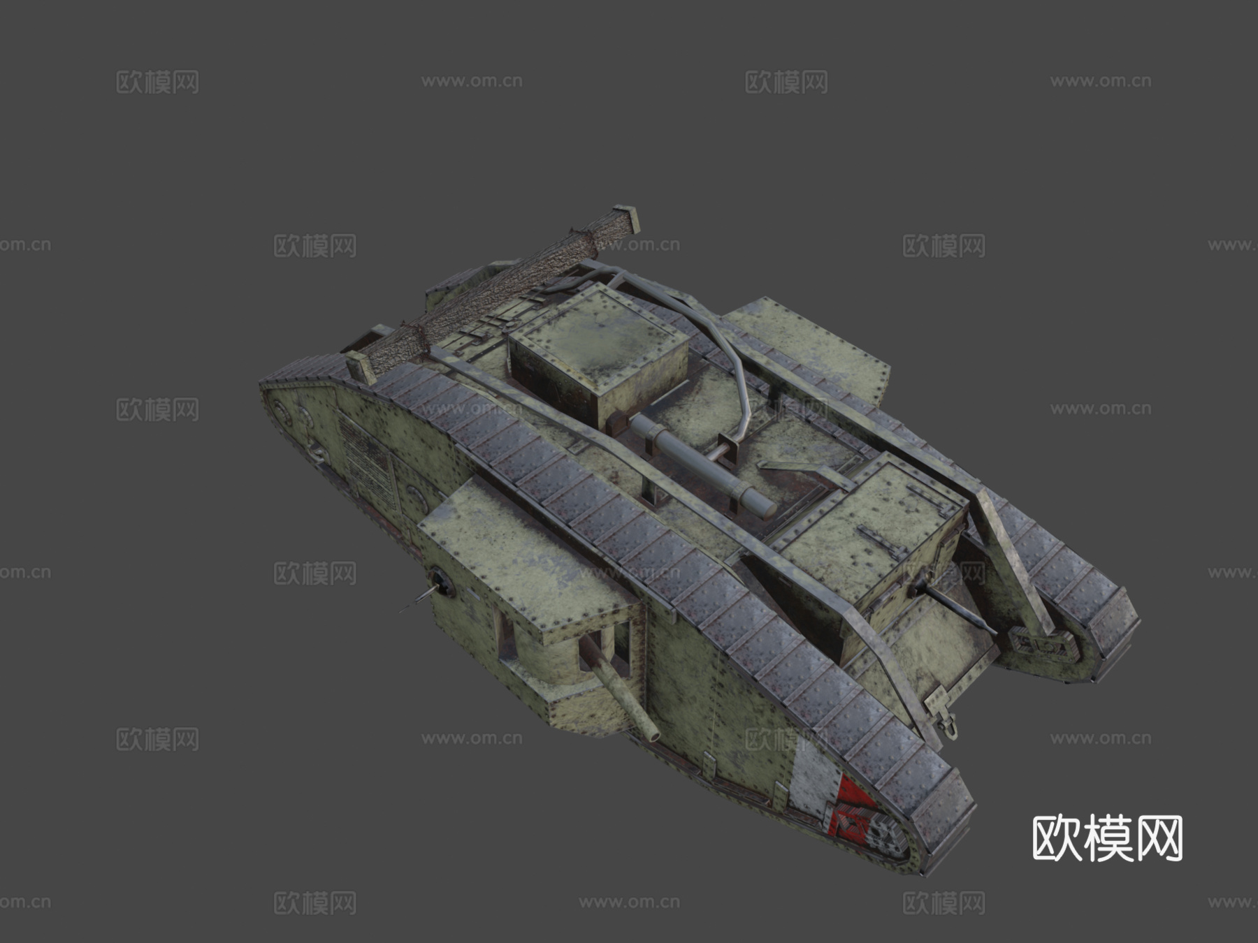 马克五型 英国坦克 一战su模型