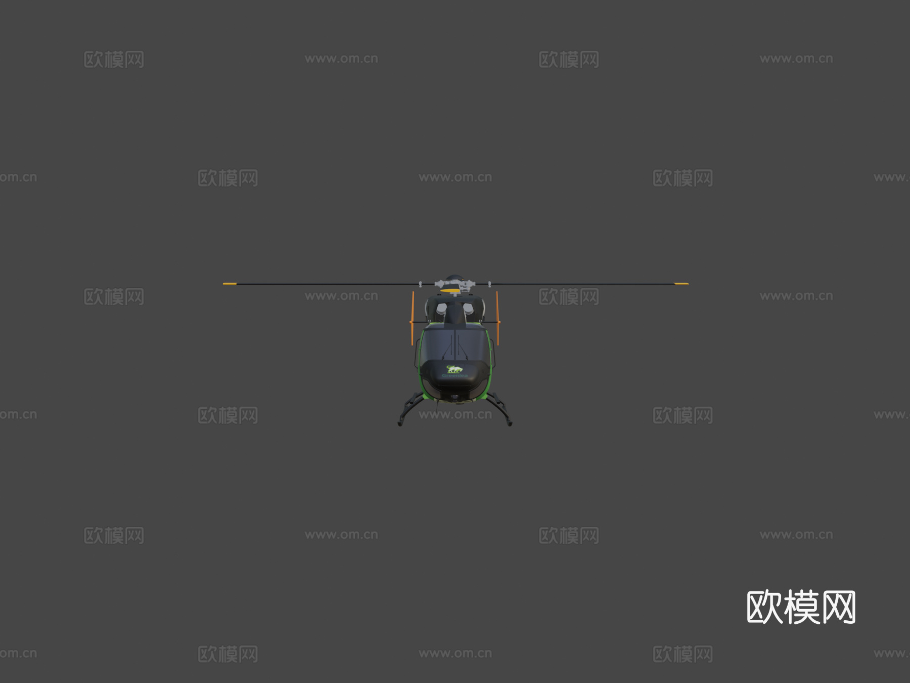 格林利救援直升机su模型