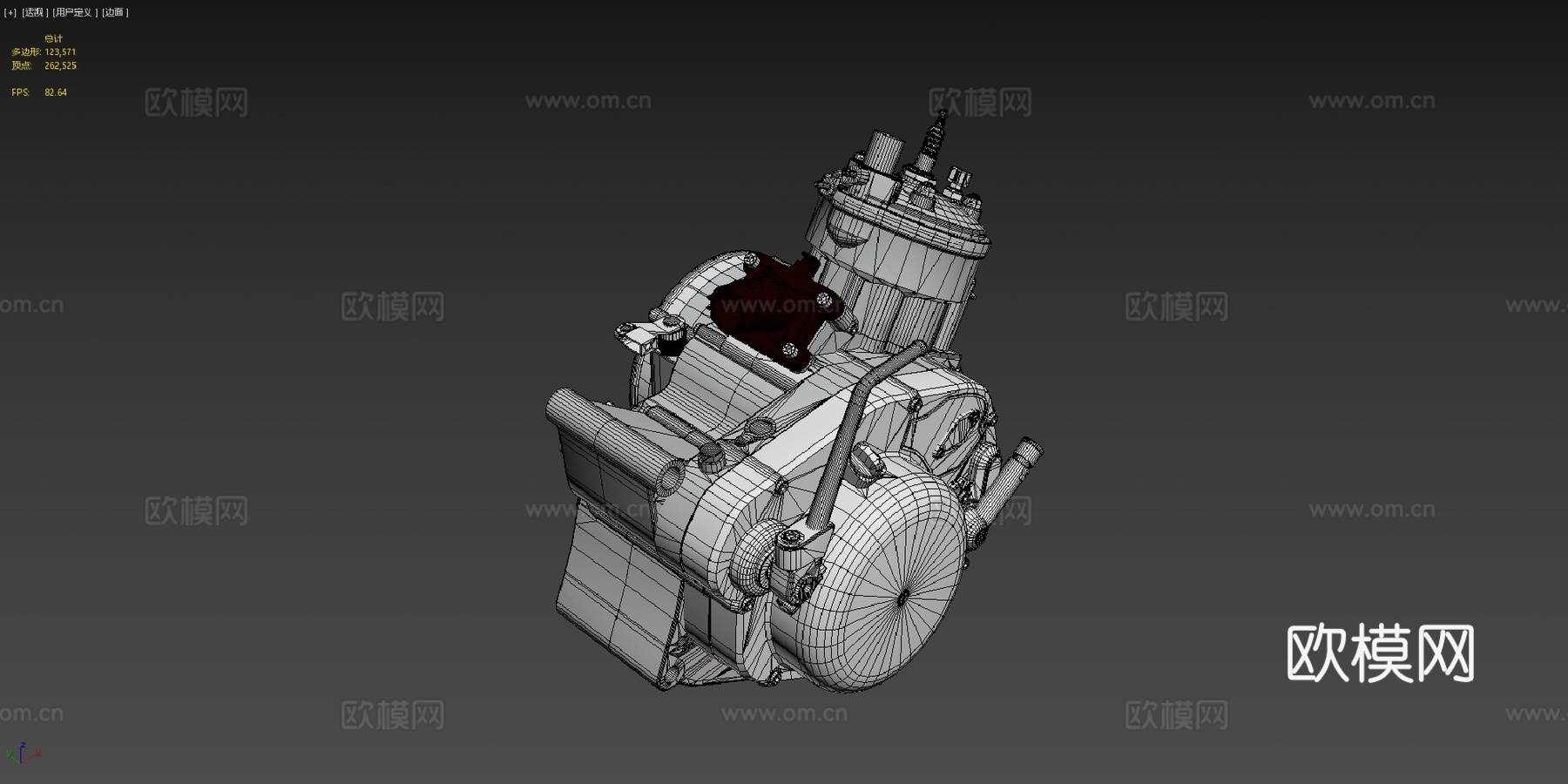 AM6 发动机su模型