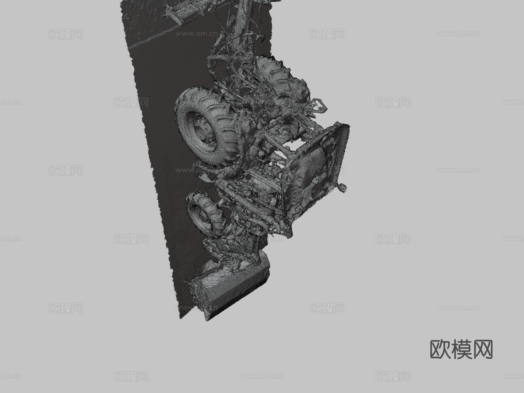 约翰迪尔拖拉机GRADD 3D模型su模型