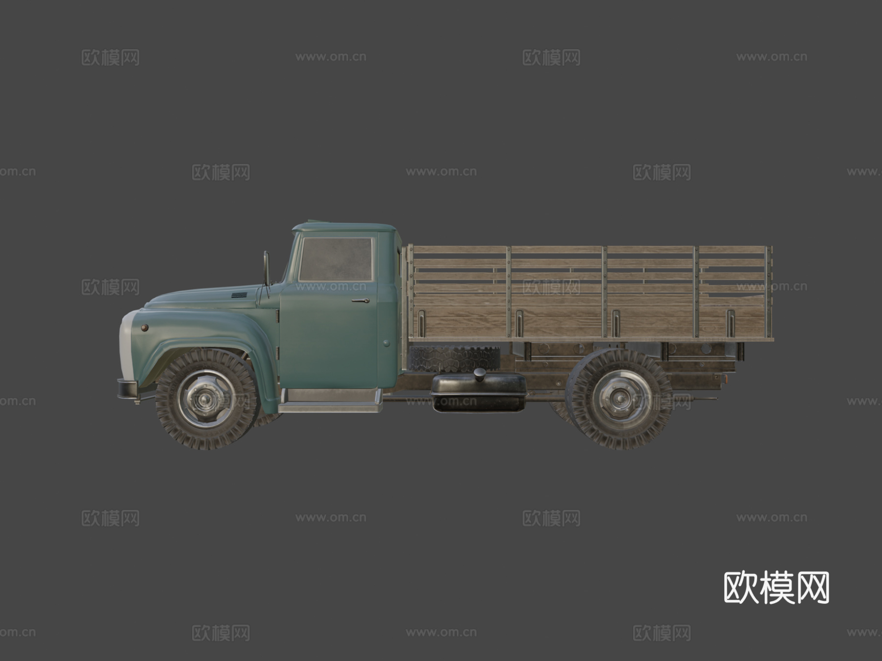 ZIL 130车身低多边形su模型