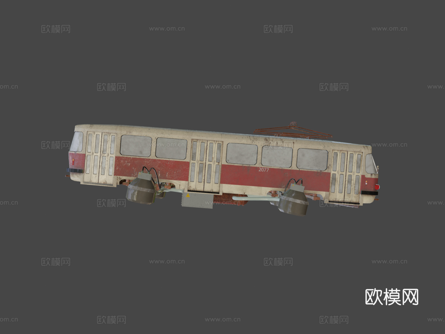 悬浮电车塔特拉T3su模型