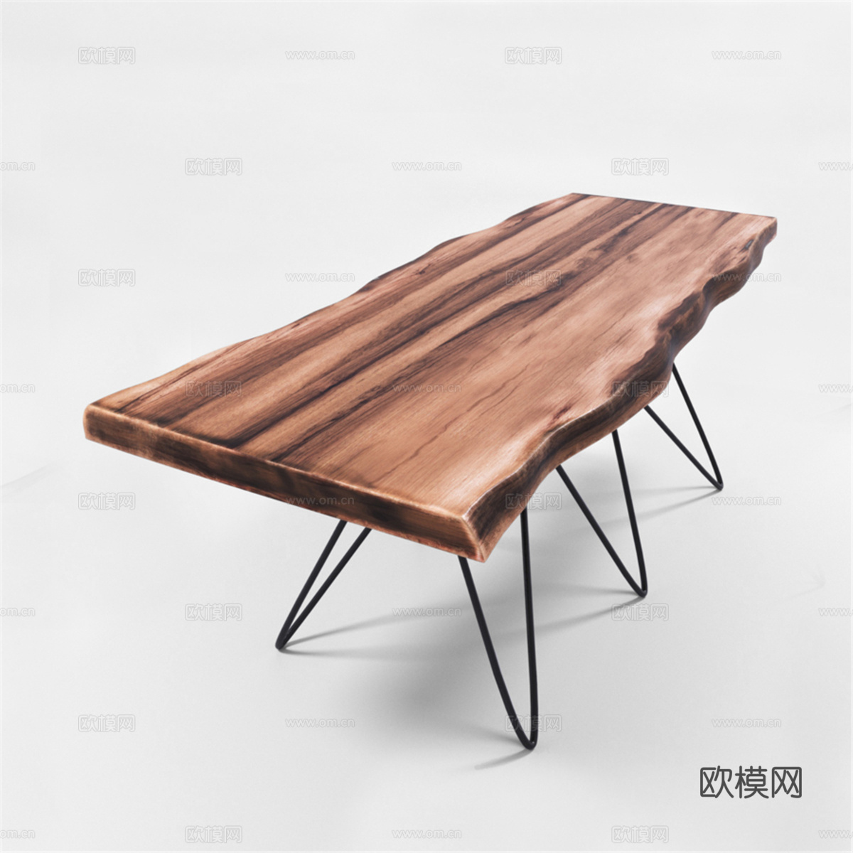 实木桌3d模型