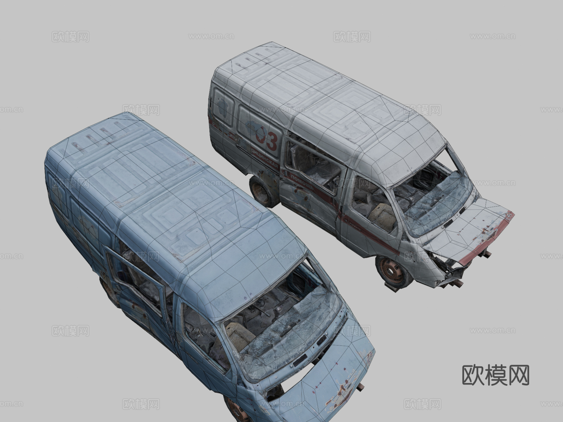 嘎斯羚羊被摧毁su模型