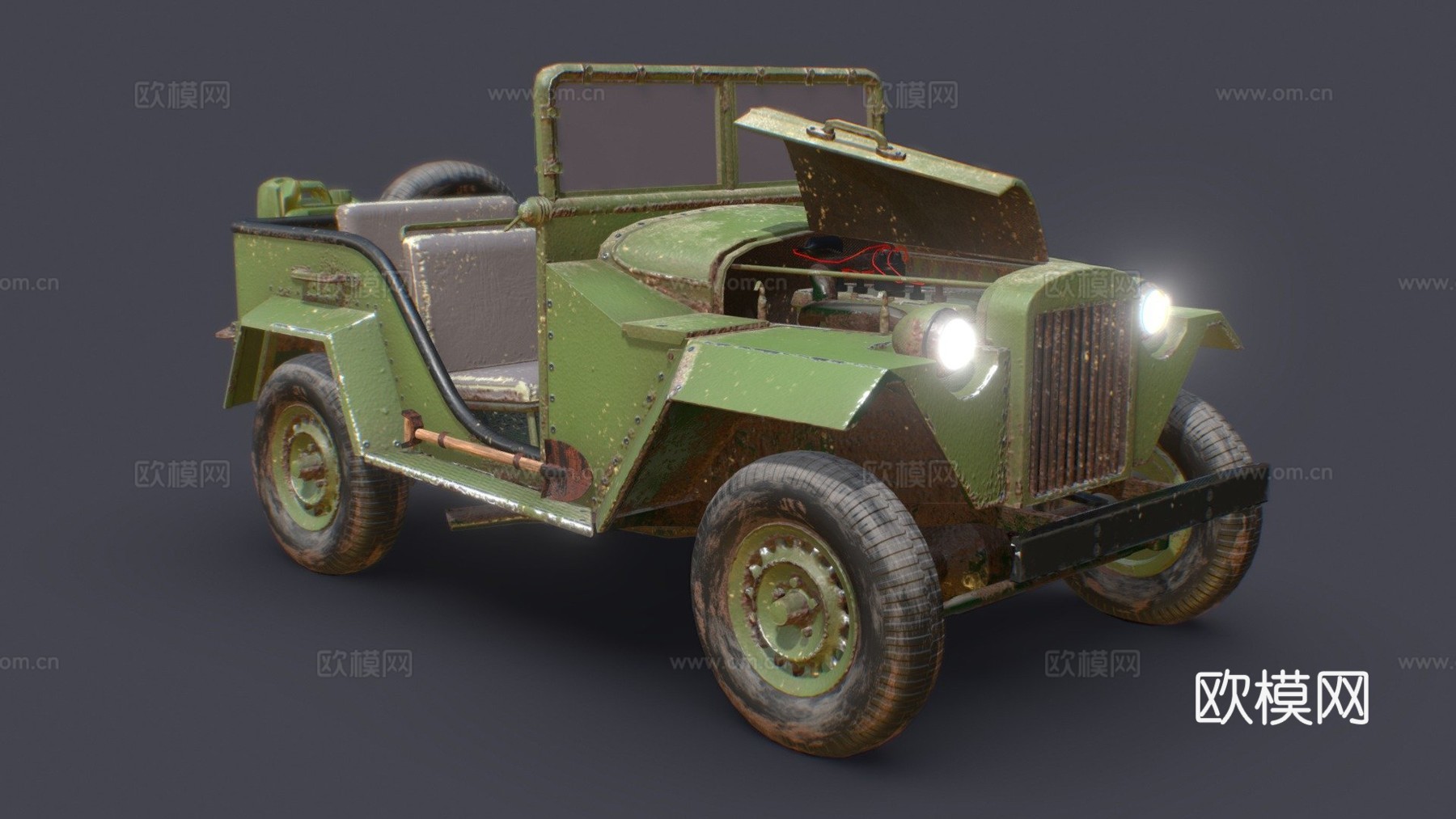 无预算苏联吉普su模型
