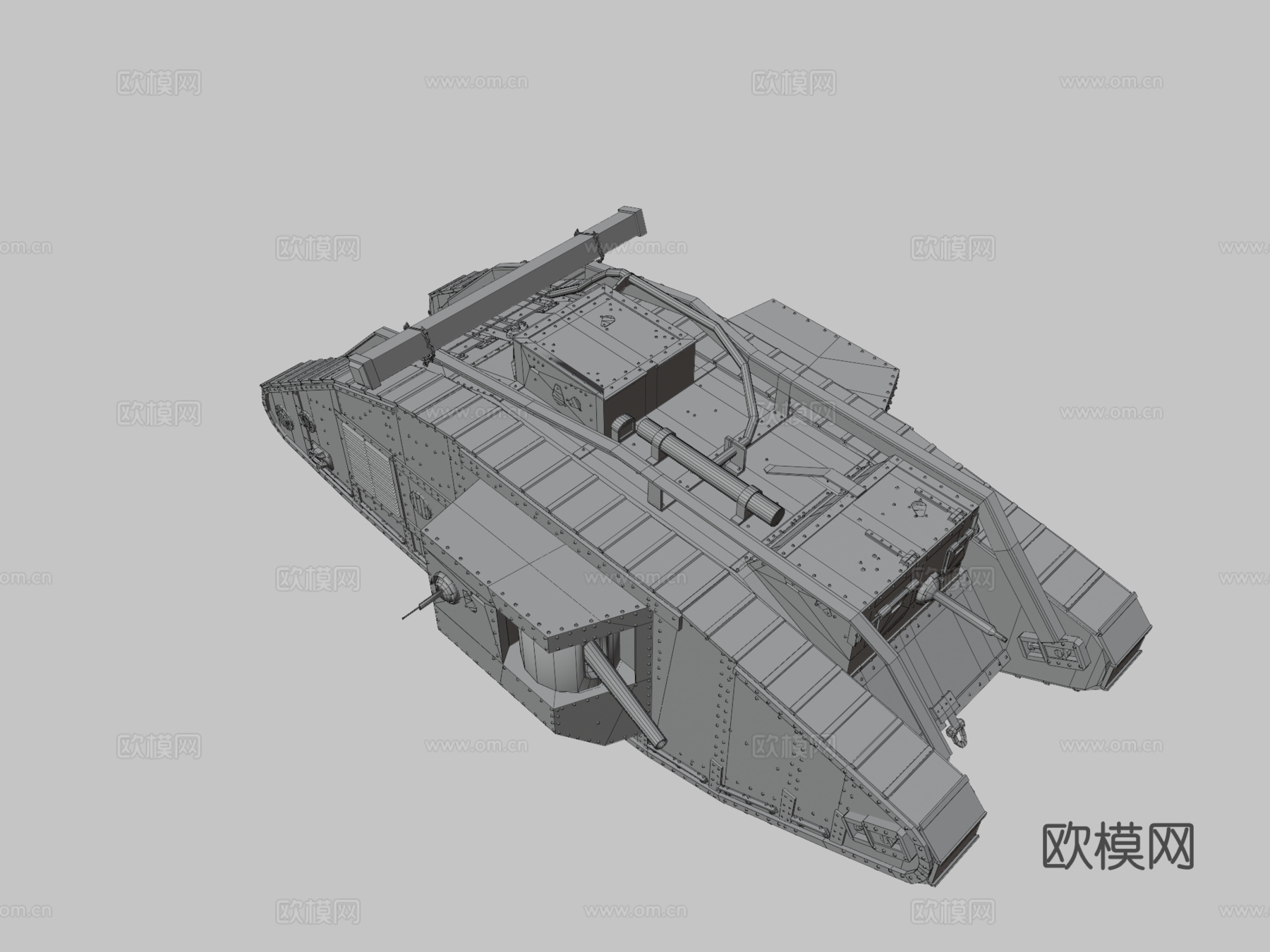 马克五型 英国坦克 一战su模型
