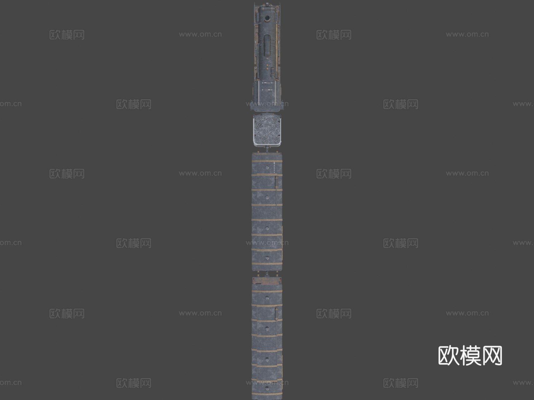 蒸汽朋克 机车su模型