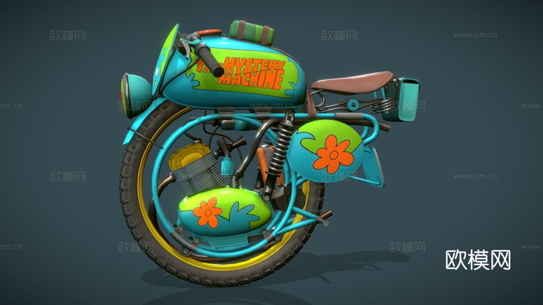单轮摩托车神秘机器单轮摩托车挑战su模型