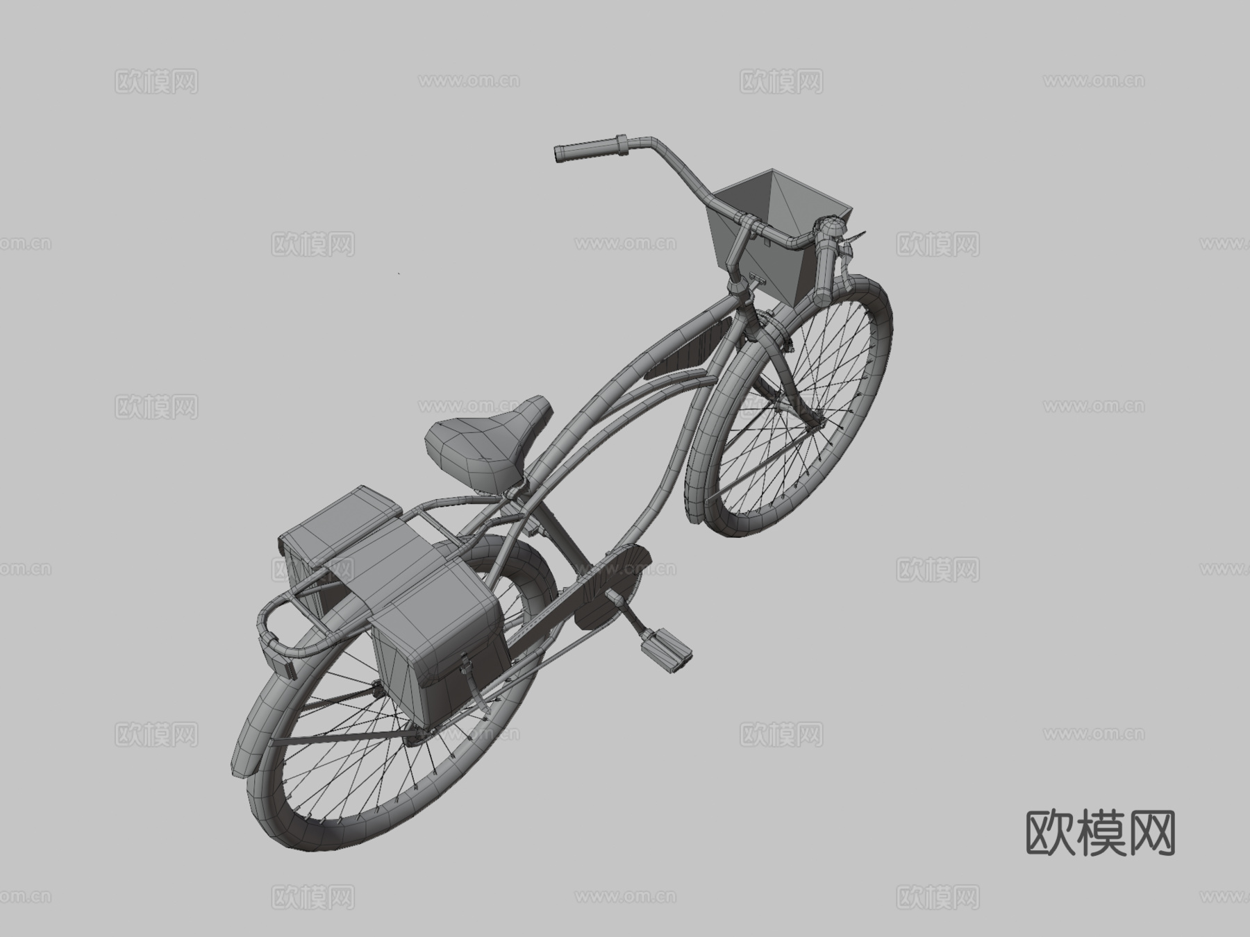 Schwinn巡洋舰自行车su模型