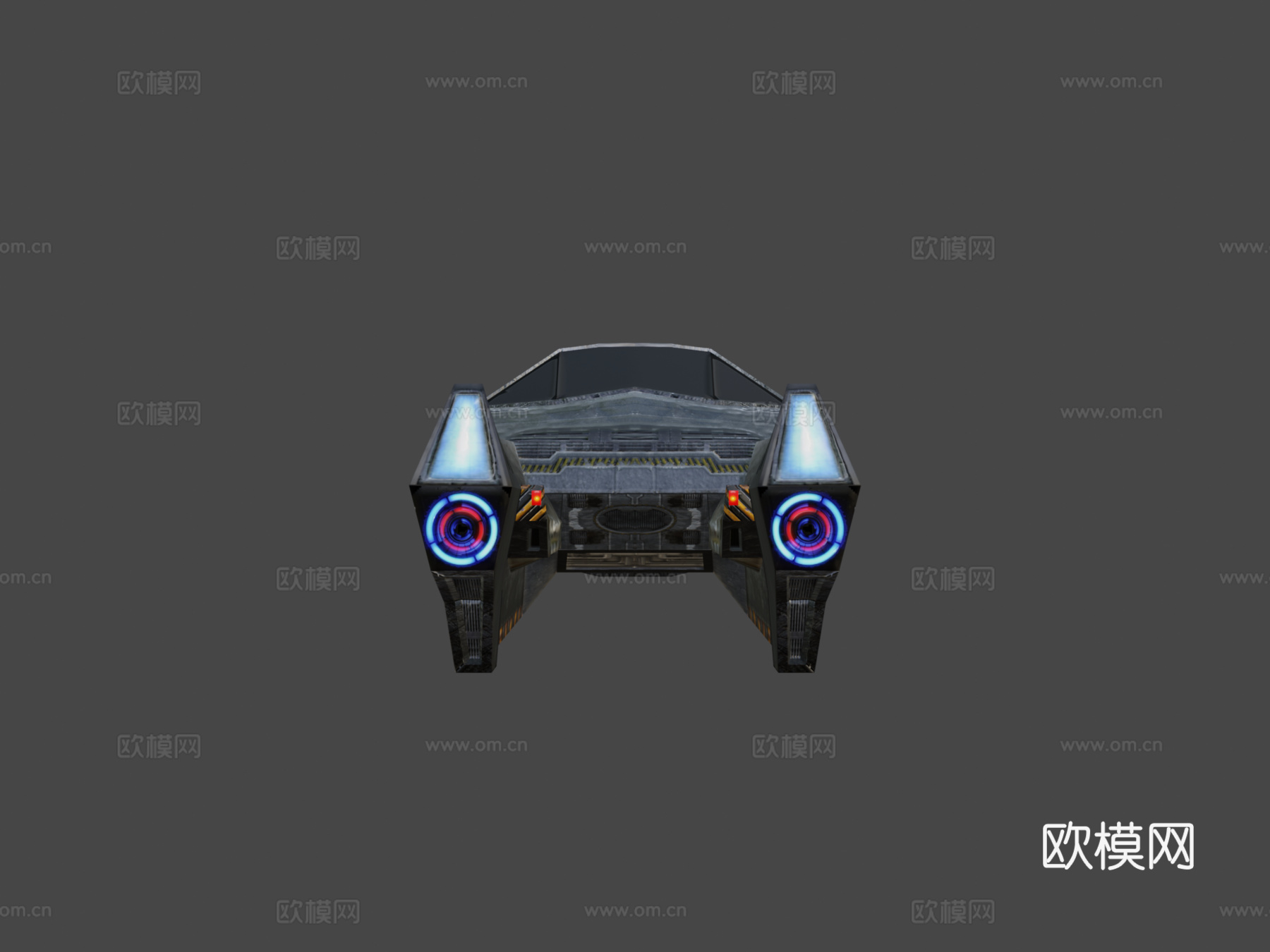 赛博朋克异世界警察拦截器su模型