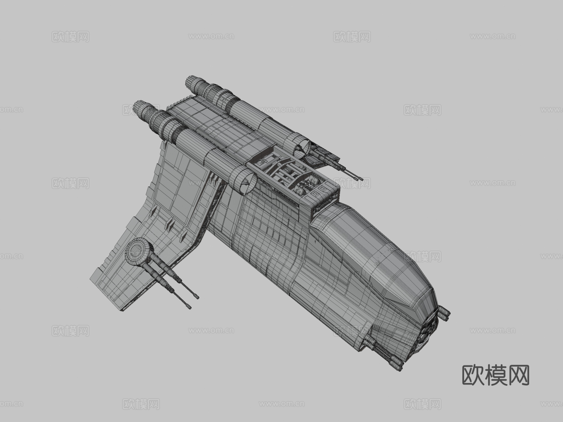 星球大战共和国登陆舰su模型