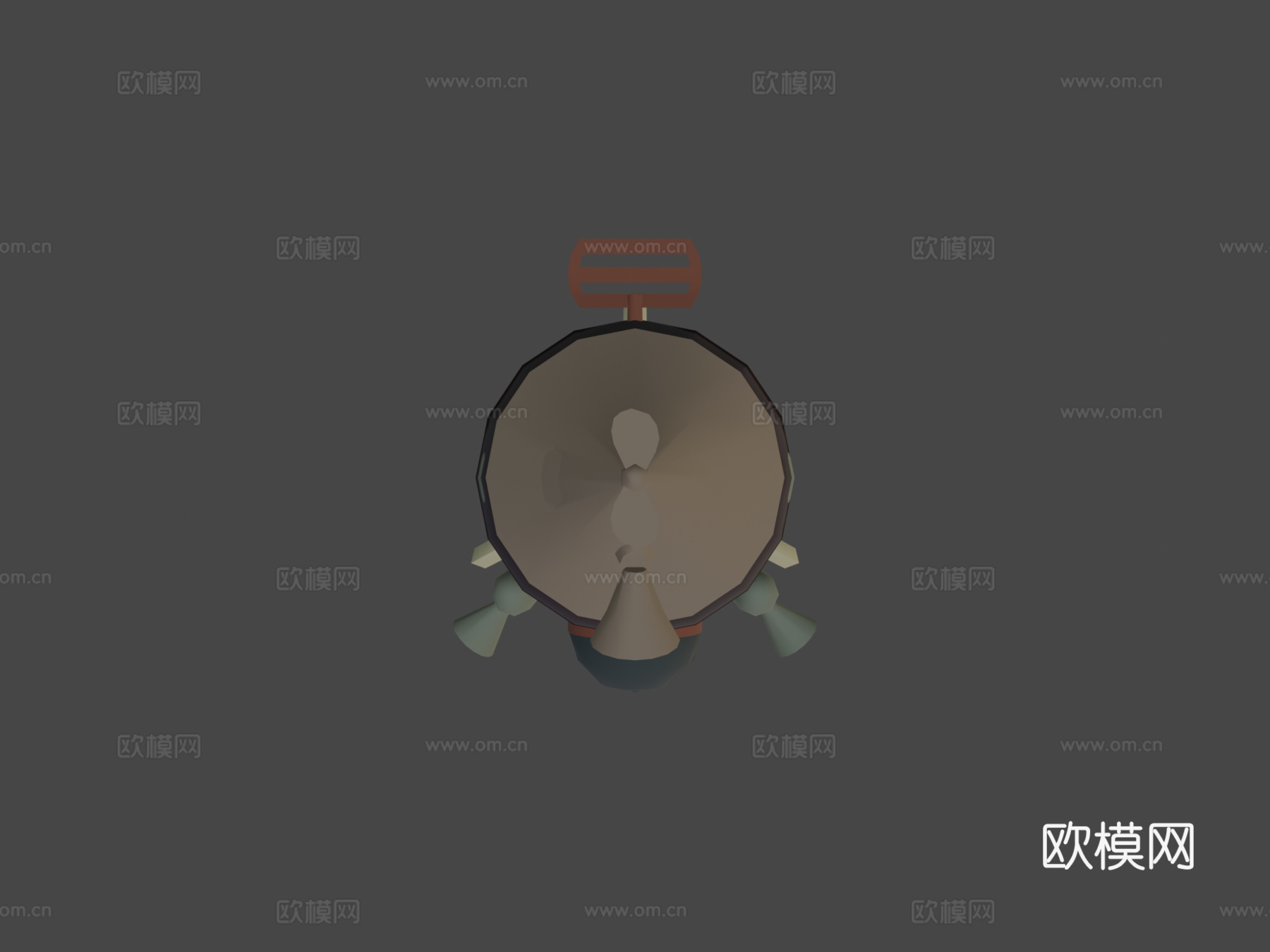 皮克敏 霍卡塔特飞船 纸模型su模型