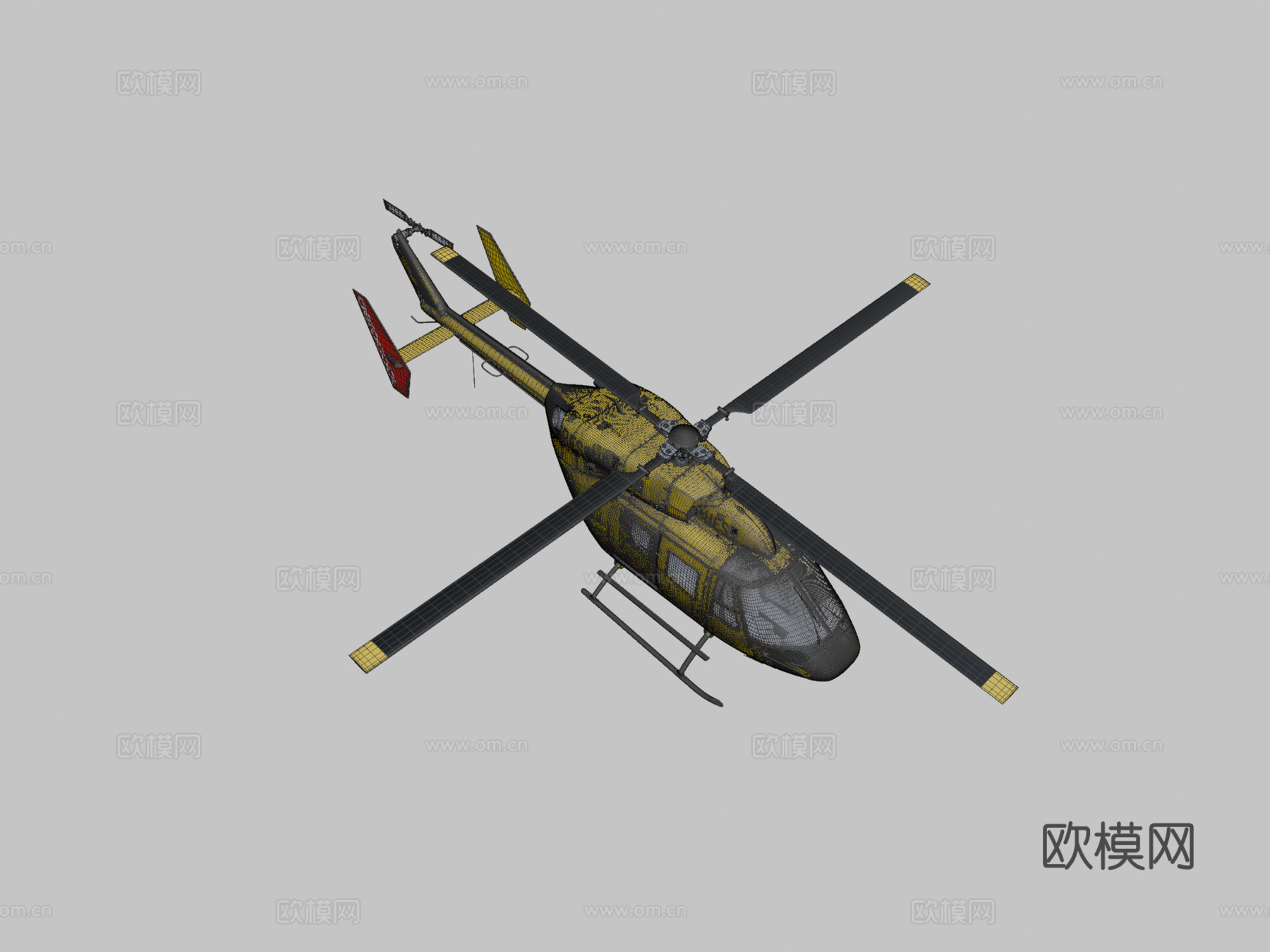 航空救援直升机su模型