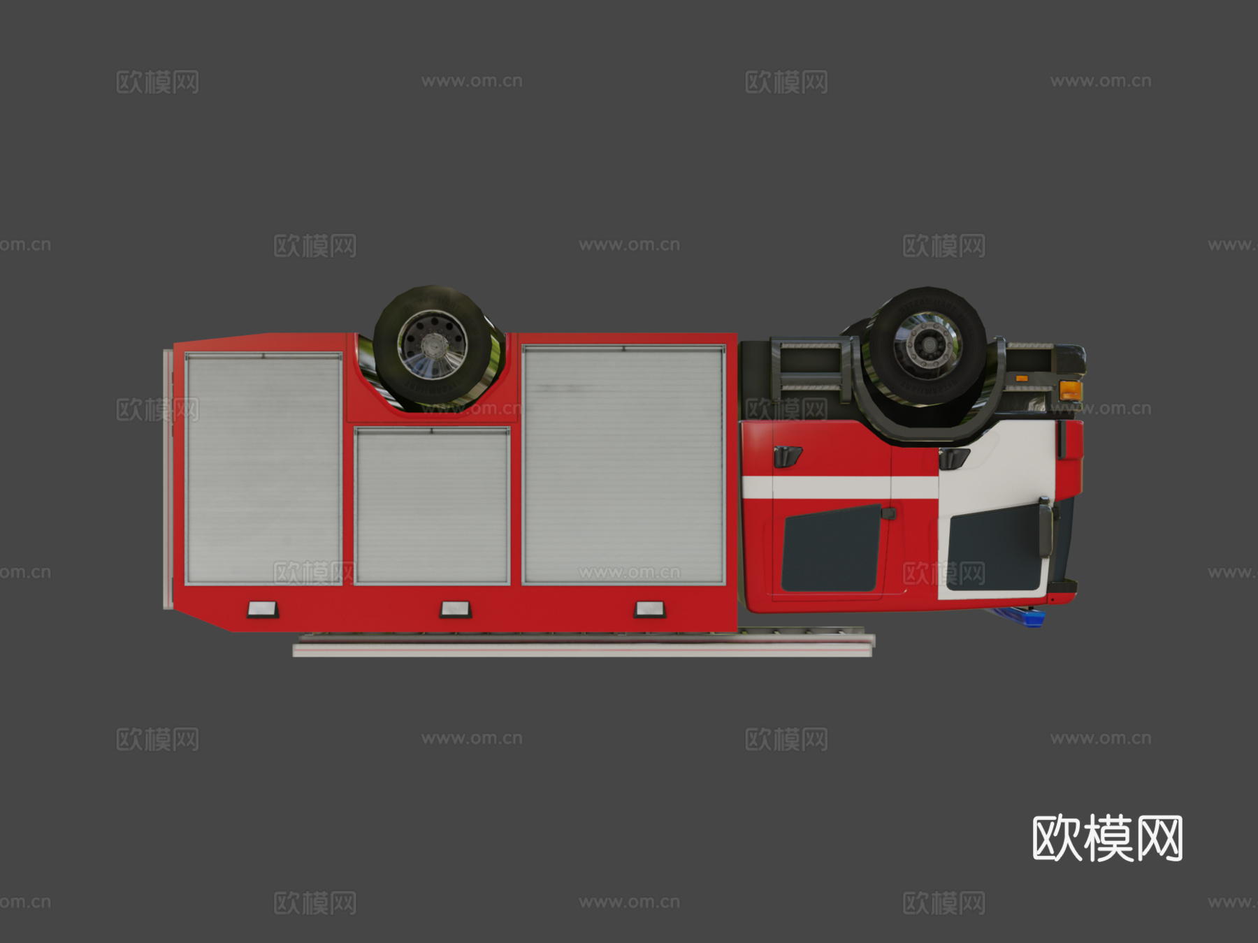 斯堪尼亚P94D消防车su模型
