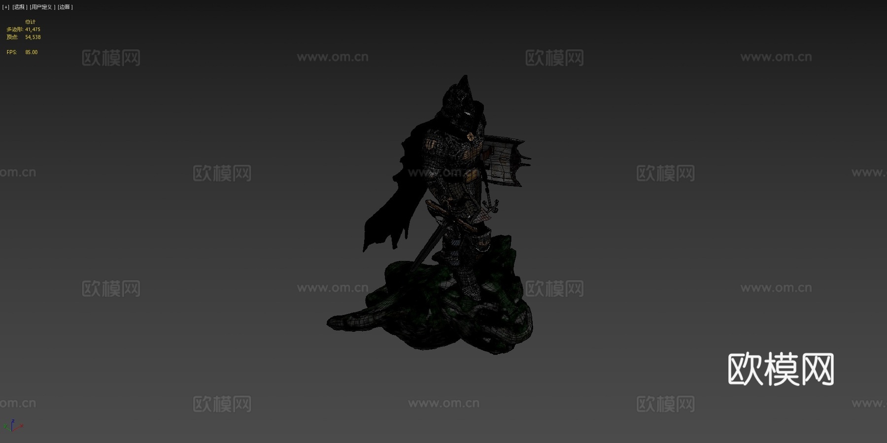 蝙蝠中世纪骑士su模型