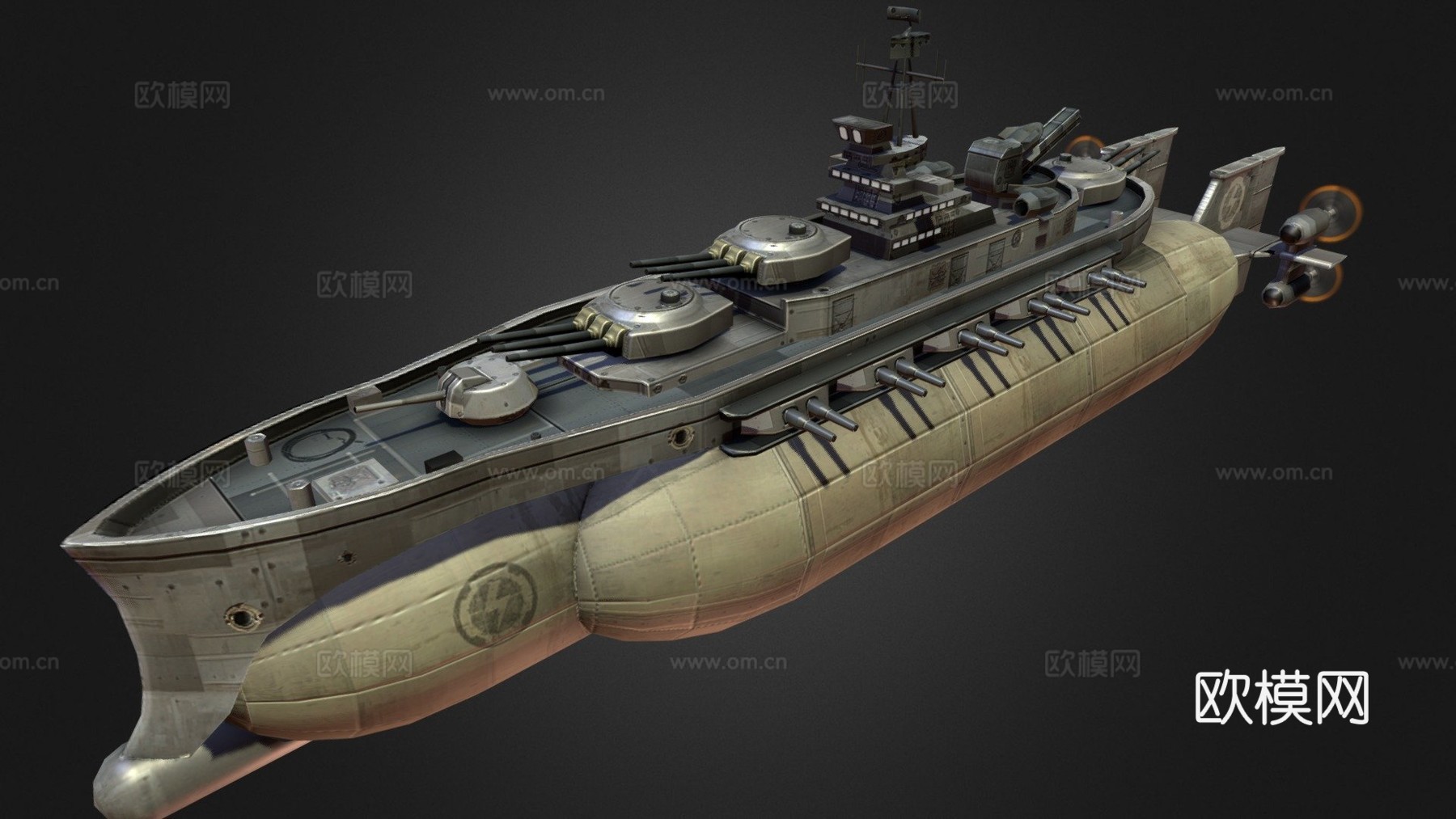 风暴围攻飞艇su模型