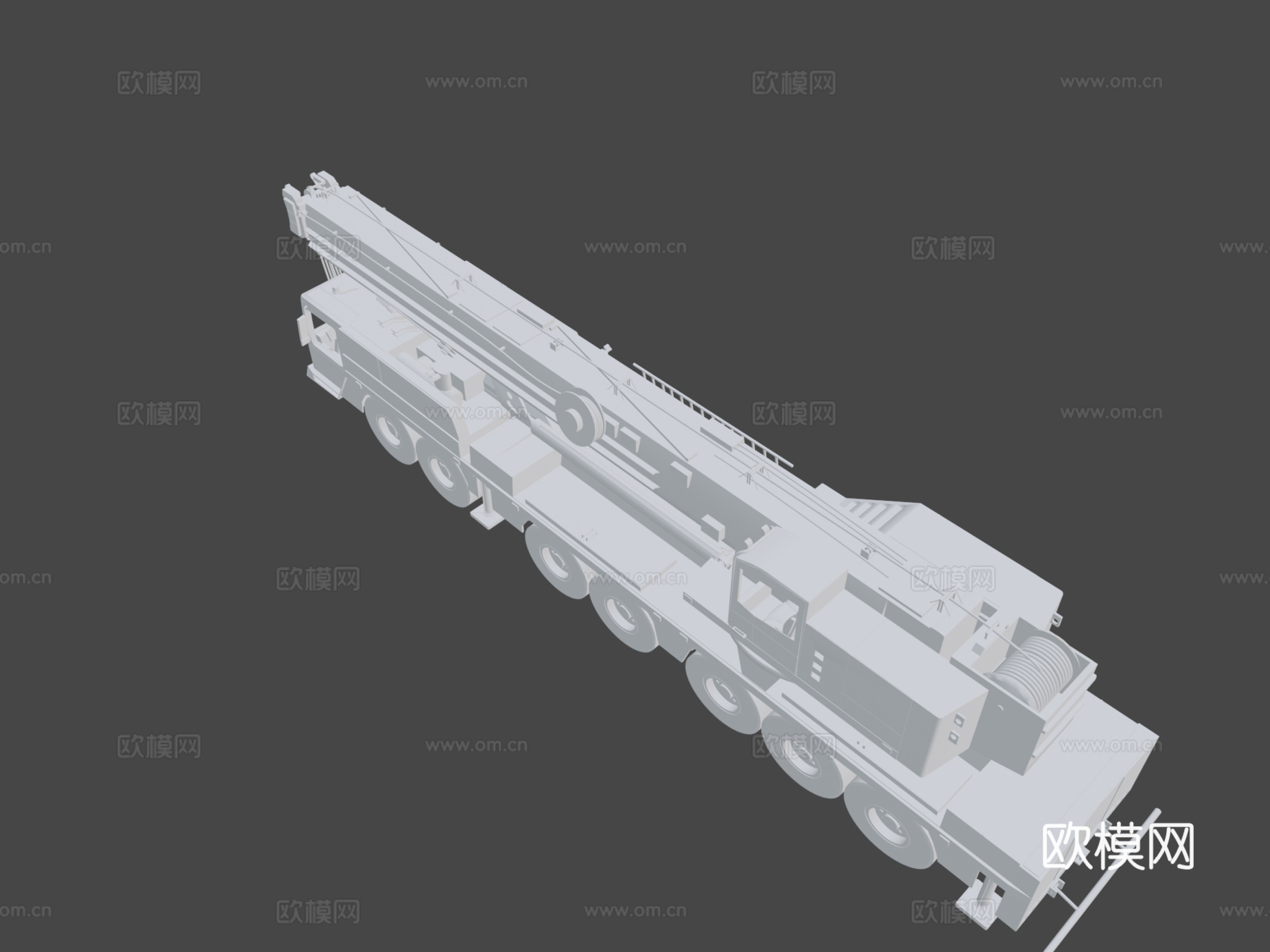 移动起重机su模型