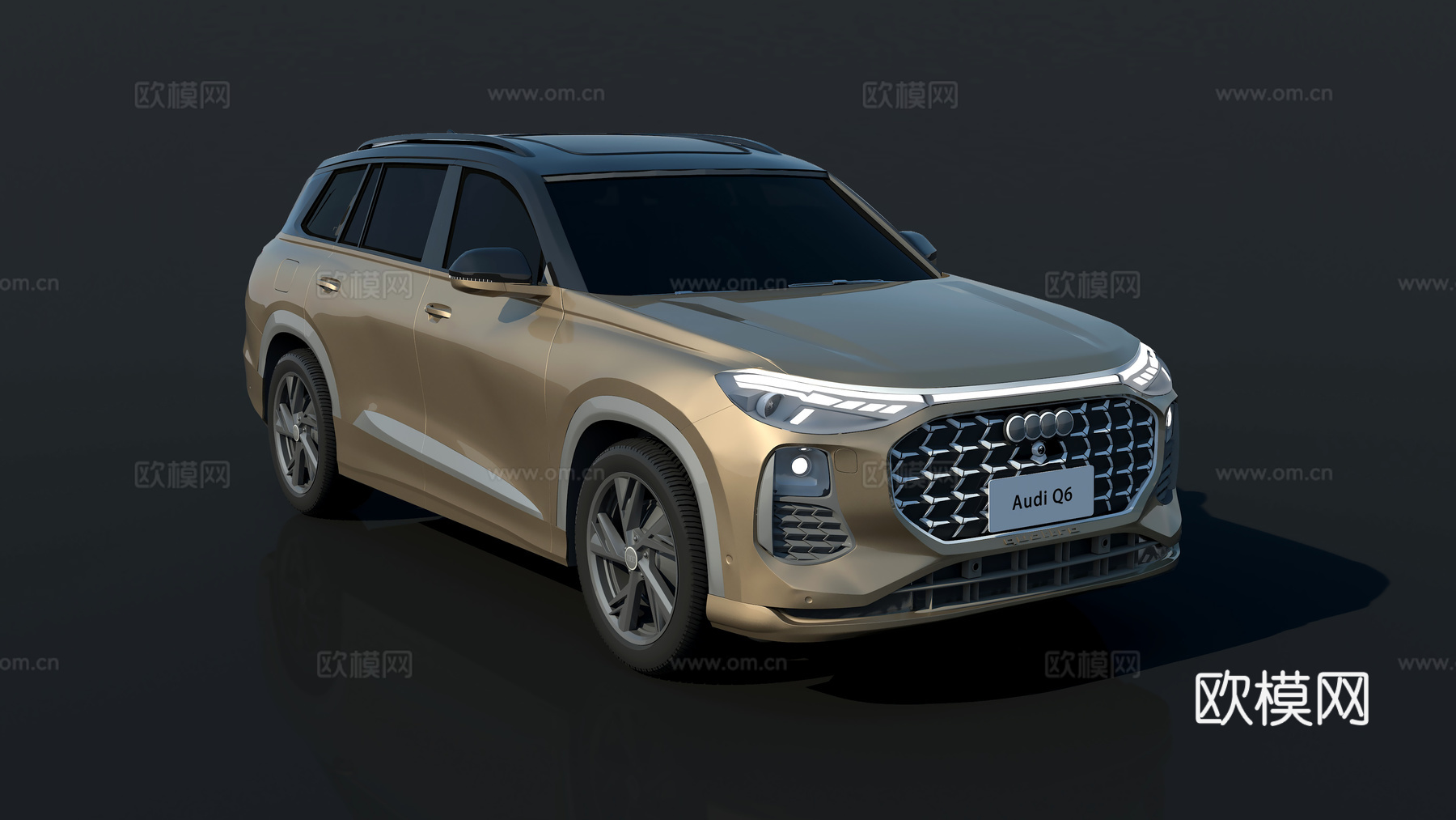 SUV汽车奥迪Q63d模型