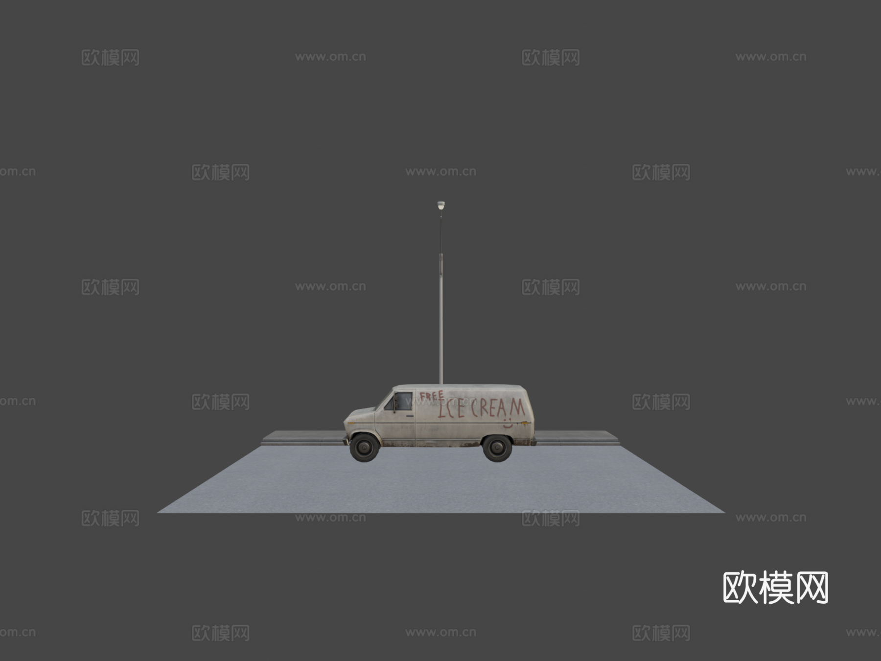 冰淇淋卡车挑战冰淇淋su模型