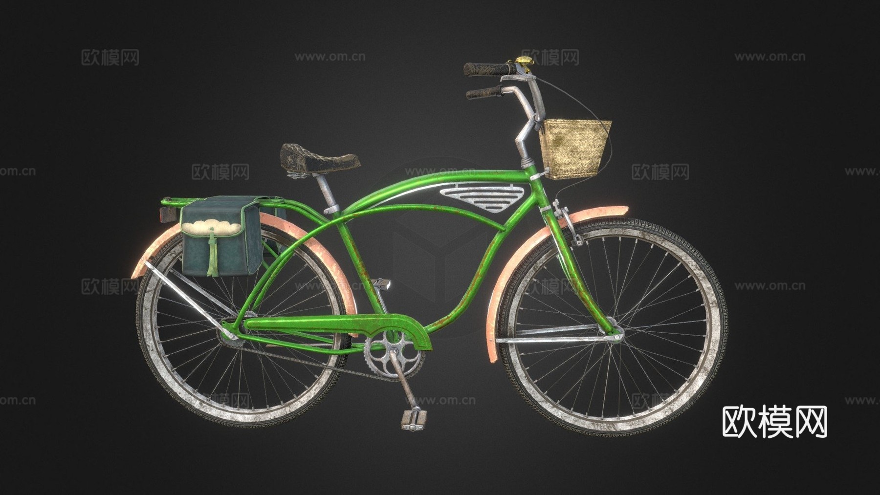 Schwinn巡洋舰自行车su模型