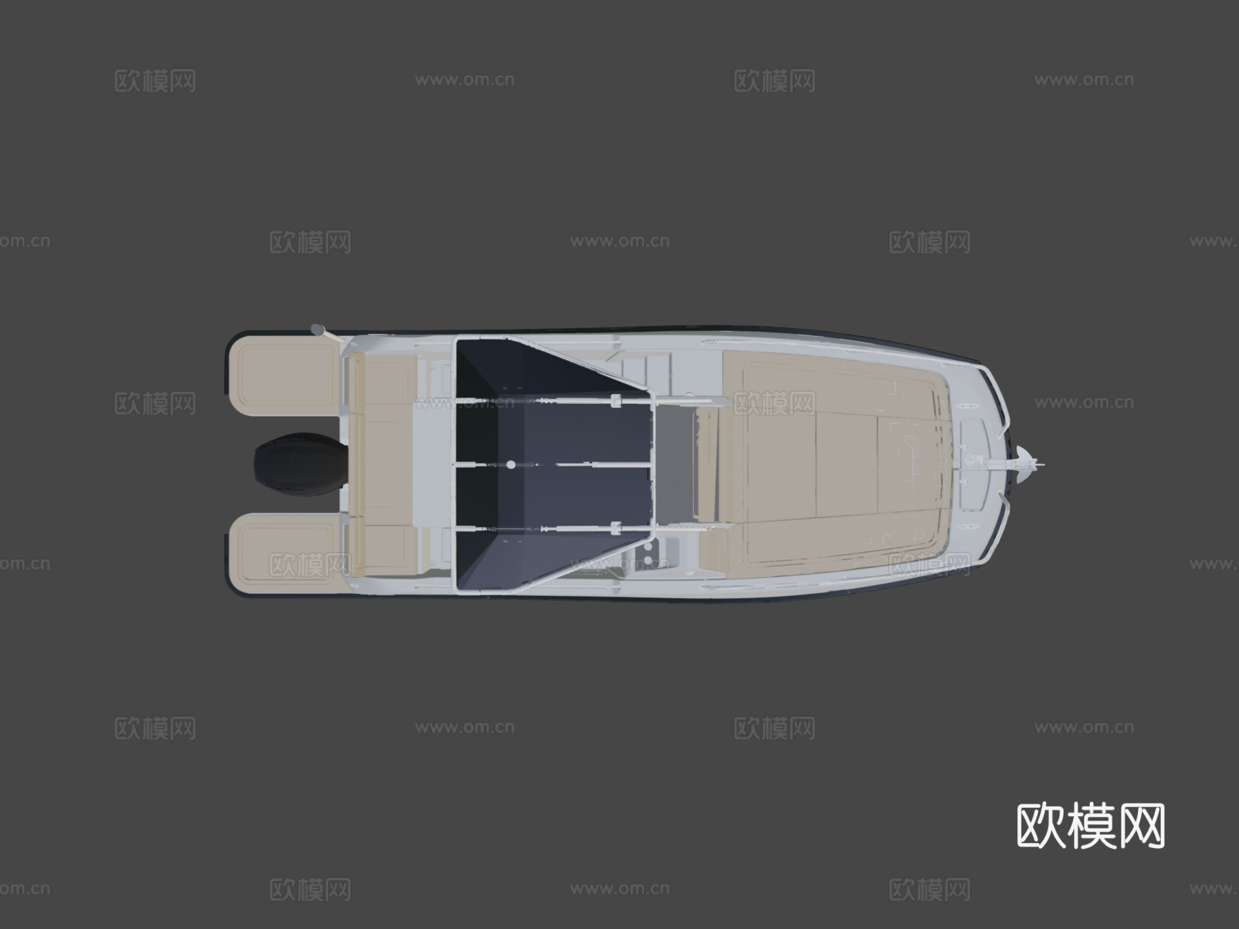 V2船7.0阳光甲板su模型