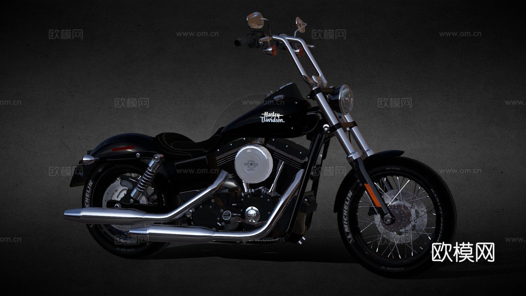 哈雷戴维森 FXDB 戴纳 街头鲍勃su模型