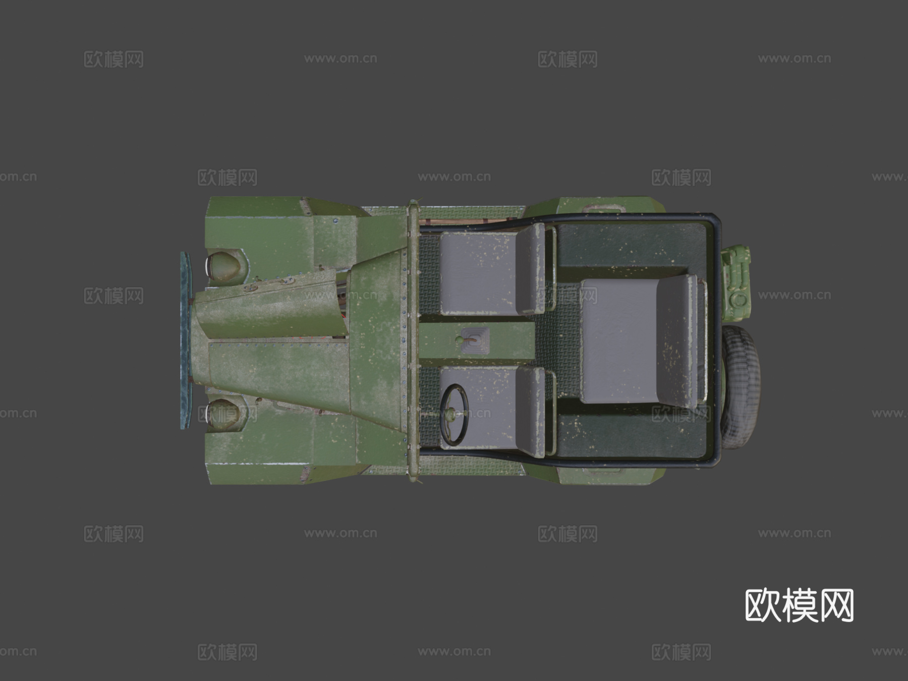 无预算苏联吉普su模型