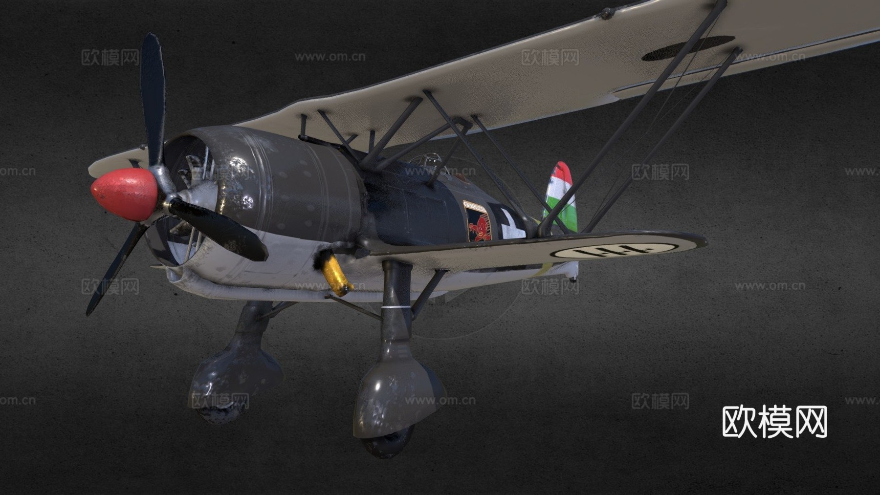 菲亚特CR42猎鹰意大利航空su模型