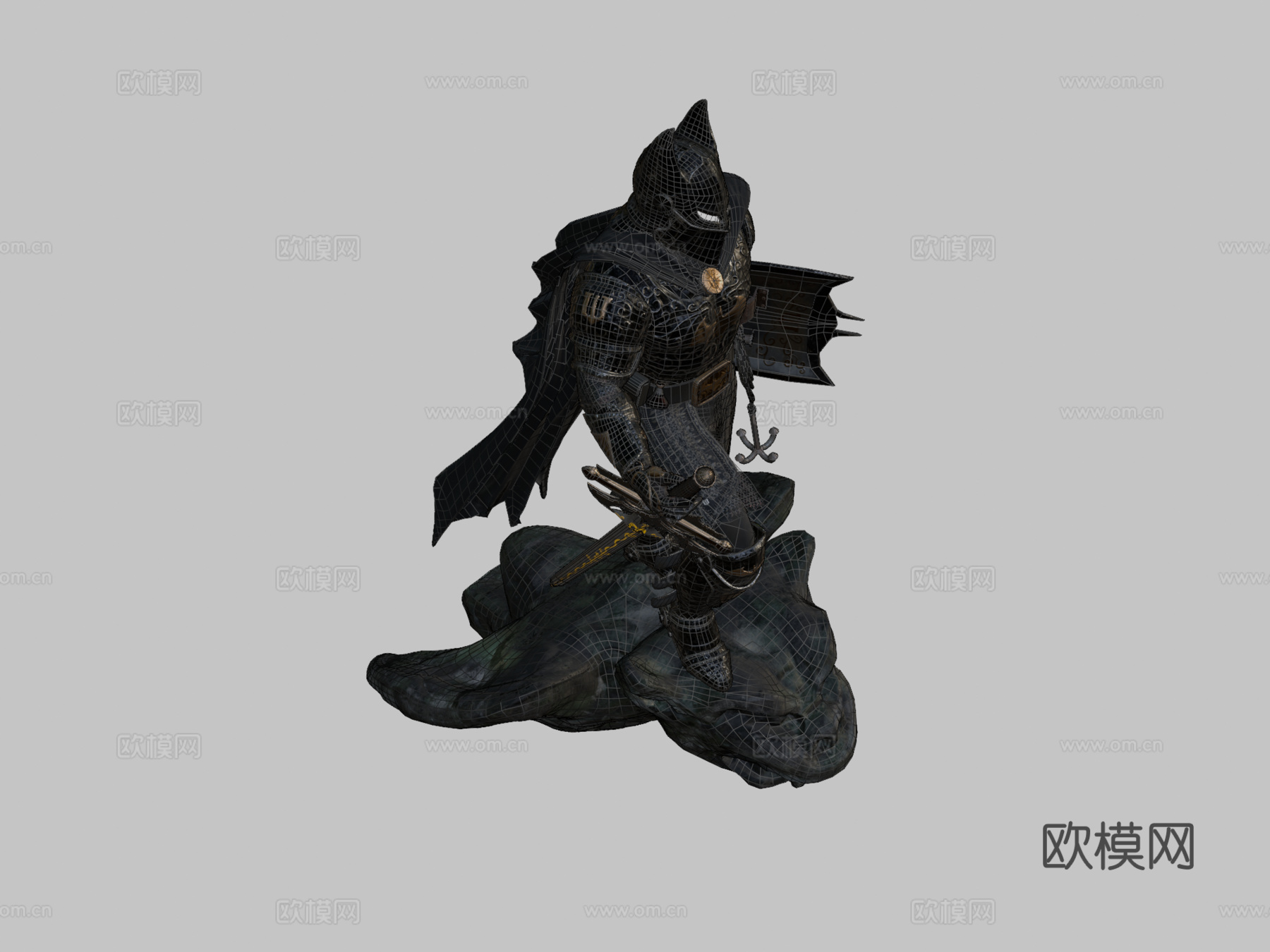 蝙蝠中世纪骑士su模型