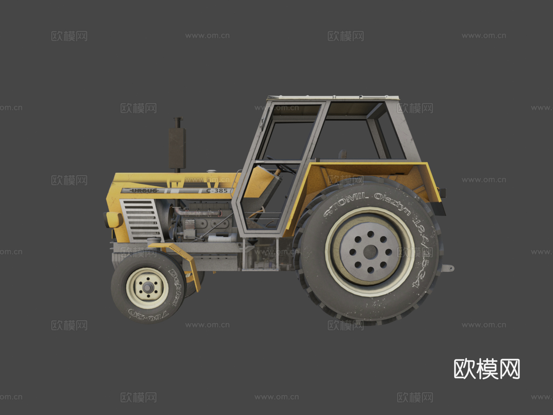 乌尔苏斯C385农用拖拉机su模型