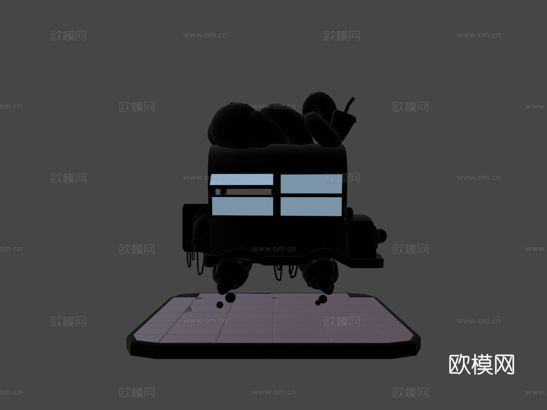 未来食品卡车su模型