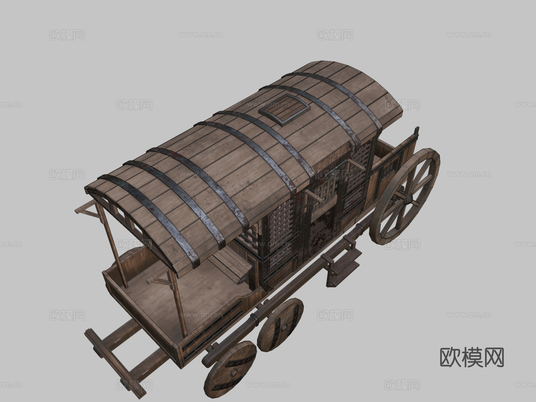 中世纪马车su模型