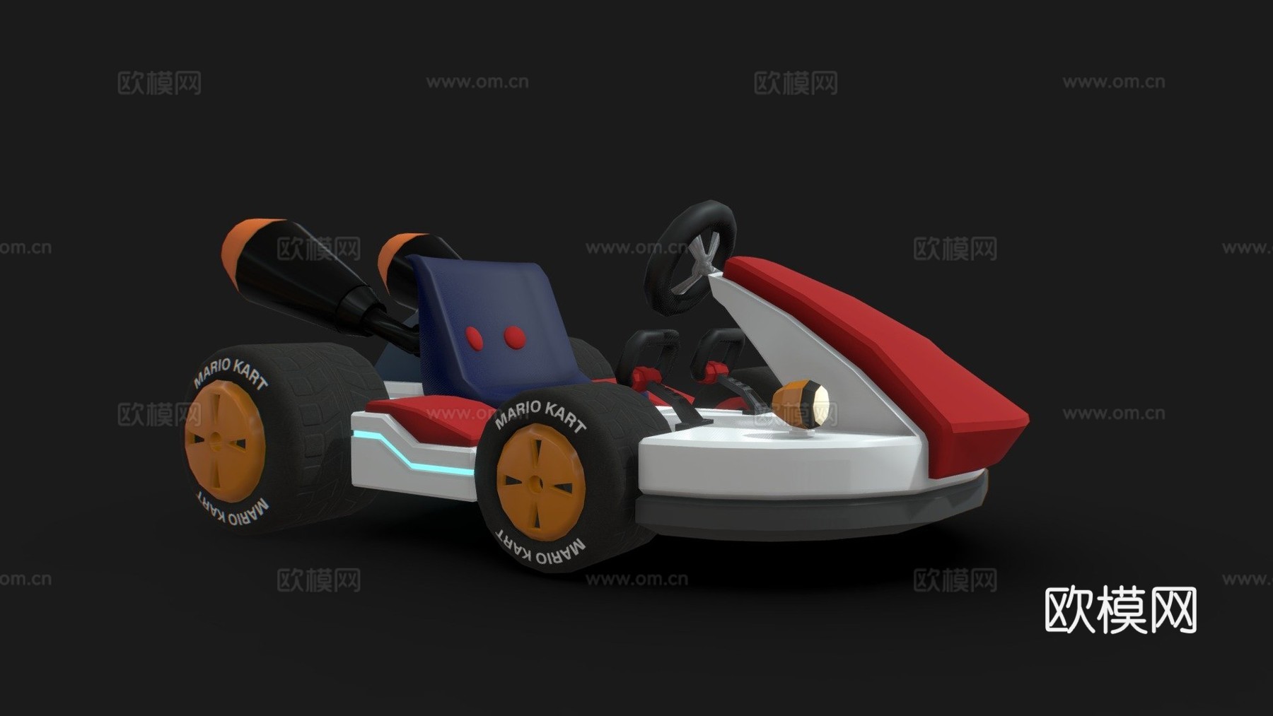 马里奥卡丁车su模型